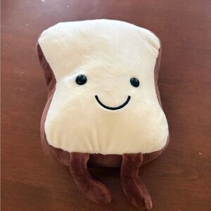 Happy Bread Slice Plush Toy